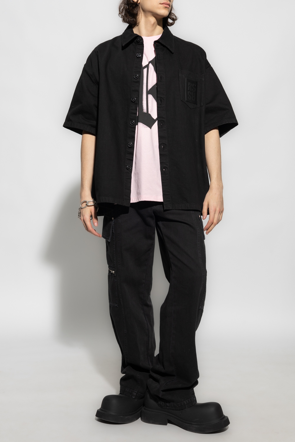 黑色长袖牛仔衬衫Raf Simons - GenesinlifeShops 中国- Nike